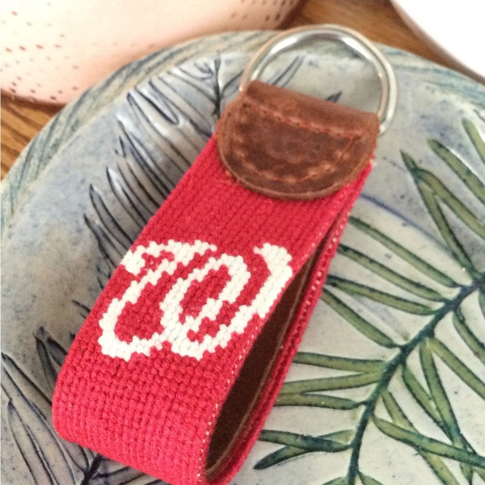 Washington Nationals Embroidered Keychain